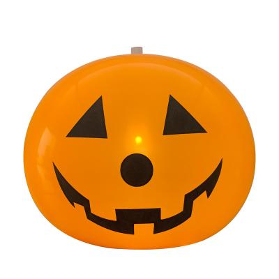 China Factory Wholesale Latex Halloween Party Decorative Balloon With Lights Pumpkin Lamp for sale