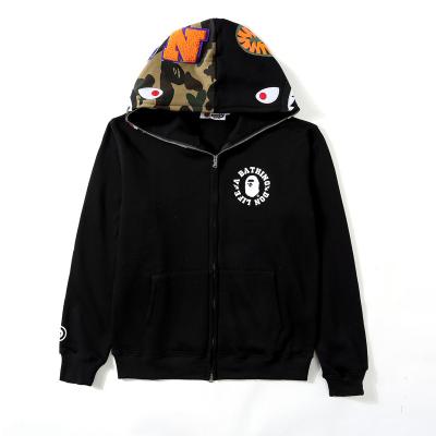 China BAPE Waterproof High Quality Hoodies Imitate Casual Hip Hop Main Printing Shark Style Long Sleeve Round Neck Hoodies for sale