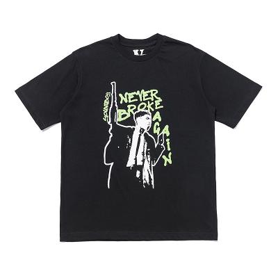 China Anti-Wrinkle Vlones New York Pop Guerrilla Shop Limited Fashion Loose Style Men's Youngboy FB Tee for sale