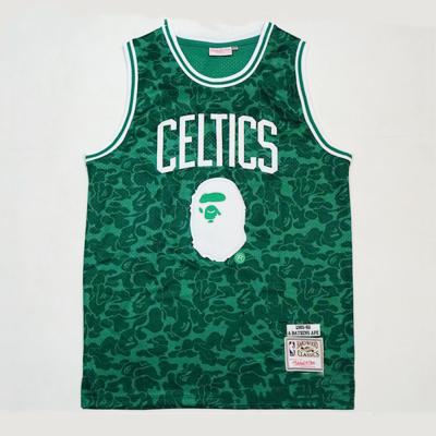 China Size Quality Mens Bape Tank Top Mens Basketball Tank Top 93# BAPE Green Embroidered Antibacterial Tank Top for sale