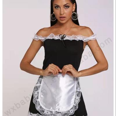 China French Maid Women Sexy Lingerie Exotic Lingerie Sexy Costume Employee Miele Size Lingerie Uniform Plus Bar Set For Cosplay for sale