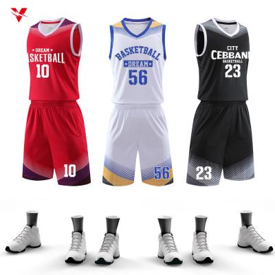 China Custom Breathable Vest OEM Basketball Wear Vintage Men's Jersey Shirt Basketball Jersey High School College Twill Basketball Uniforms Supplier for sale