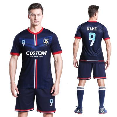 China Custom Cheap Wholesale Breathable Quick Dry Soccer Uniform Sets Quick Dry Club Team Breathable Soccer Wear Polyester Football Tank Top Shirts For Men for sale