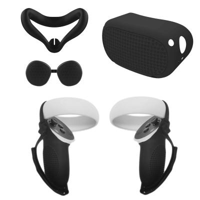 China Anti-smogging 4 in 1 VR Silicone Cover Set Bescherming voor Oculus Quest 2 Accessoires Te koop