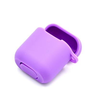 China Macaron kleur siliconen hoes met sleutelhanger voor Airpods 2e 1e opladen Te koop