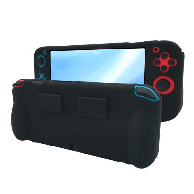 China Smooth Grip Design Nintendo Switch Oled Silicone Protective Case with 2 Game Card Slot for sale