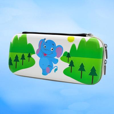 China Hard PU Leather Cute Cartoon Elephant Pattern Carry Case for Nintendo Switch Oled for sale