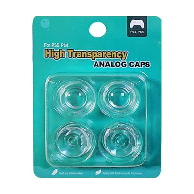 China 4 in 1 High Transparency Silicone PC Thumb Stick Joystick Caps  for PS5 PS4 Xbox for sale