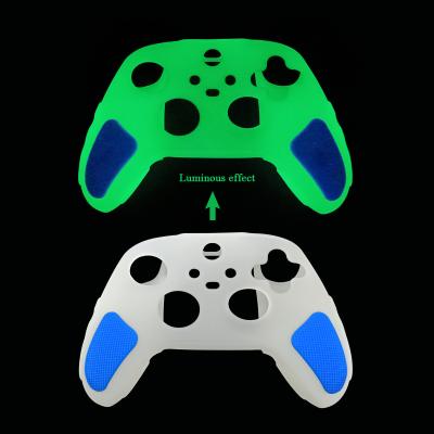 China Glow in dark lichtgevende siliconen beschermhoes voor Xbox X/S Gamepad Anti-Slip Te koop