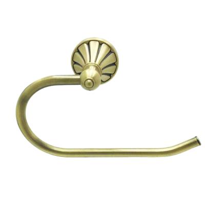 China Contemporary Zinc Alloy Toilet Accessories Towel Ring Bronze Finish Bathroom Towel Rail And Rings Te koop