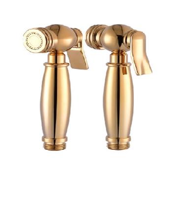 China Bathroom Contemporary Gold Shattaf Portable Hand Spray Toilet Bidet for sale