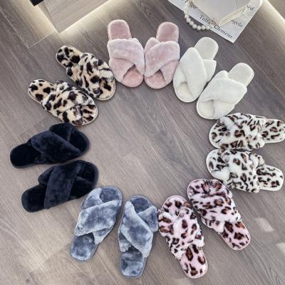 China Cushioning Mink Wholesale Womens Girl Ugh Plush Fur Slipper Bedroom Fluff Yeah Slide Indoor Fluffy Slippers Real Soft Sheepskin Designer for sale