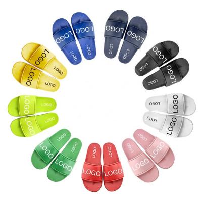 China Fashion trend China slide sandal summer flat slippers, ladies fashion to sandals 2021 outdoor slides for adults, PVC slides flat sandals women for sale