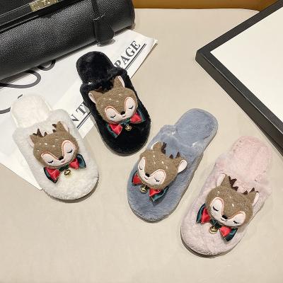 China Fashion Trend Plush Winter Indoor Super Soft Floor Women And Men's Bedroom Slippers Non-slip Candy Couples Home Warm Cotton Slips Custom Made for sale