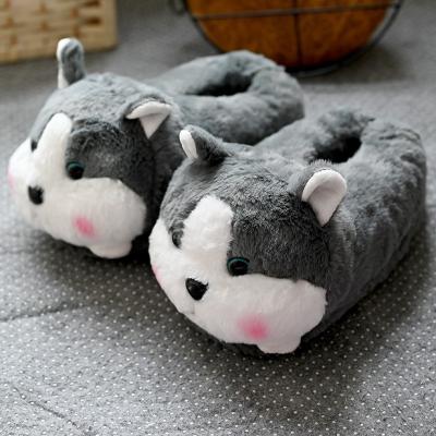 China Home Bedroom Cat Kitten Slippers Warm Winter Thick Bottom Cute Kids Lover Cotton Slippers Fashion Trend for sale