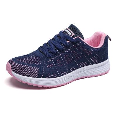 China 2022 Light Weight Fashion Trainers Mesh Sneaker Running Walking Sport Shoes for Women and Ladies Summer Purple Nice Black Sneakers for sale