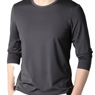 China Factory Wholesale Price Hot Sale Anti-pilling Firm ColorsT Shirts Stylish Long Sleeve For Men Support Free Sample For Reference for sale