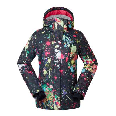 China New Anti-pilling Ski Jacket Women Breathable Snowboard Coated Waterproof for sale