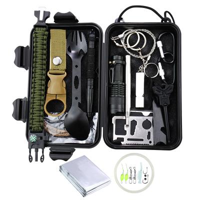 China Mixed Manufacturing Camping and Hiking Multifunctional Outdoor Survival Kit Tool Products Field Survival Set for sale