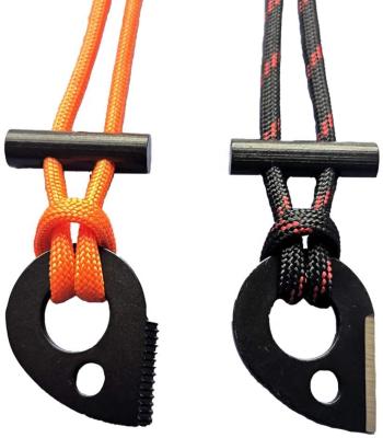 China With 2 Drilled Holes 8*33mm 8*26mm Ferro Rod Tool Tinder Cord Survival Gear Magnesium Collar Paracord Lanyards for sale