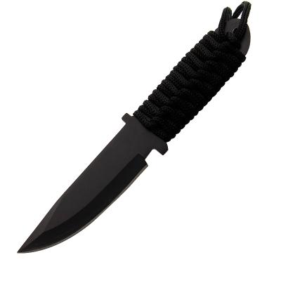 China Camping Tactical Outdoor Utility Hunting Survival Knife Outdoor Tactical Swiss Steel Knife Blade With Rope Custom Logo for sale