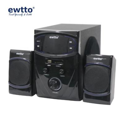 China ewtto ET-P3660B Wholesale 2.1 Speakers Radio No Tooth Blue Tooth Speaker For Computer Mobile Phone USB SD for sale