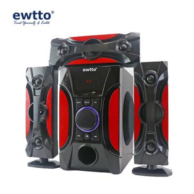 China Blue LED Flashing Light ewtto 3.1 Radio Tooth TV Speakers TV Computer Mobile Phone USB SD Speaker for sale