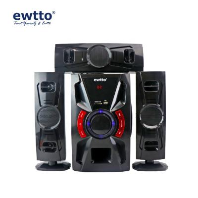 China LED Flashing Light Ewtto 3.1 Blue Tooth Radio Speakers For TV Computer Mobile Phone USB SD for sale