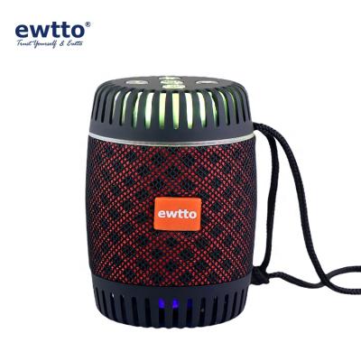 China No AUX wireless speaker. wholesale ewtto LED Light Portable Speakers ET-P1976BT Support USB TF FM for sale