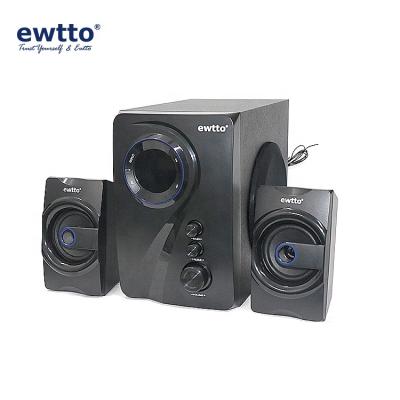 China No ewtto 2.1 Radio Speaker ET-P3659B Subwoofer Speakers For Computer for sale