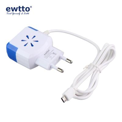 China 1M Micro EWTTO Cable and Charger Set US Plug Safe Convenient Charging Chargers with 3 USB Ports for sale