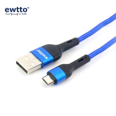 China Multi Function Data Transfer Cable ewtto 1M Multifunction Fast Charging Cable ET-E4087M Band Braid Material Charging Cable 3.8A For Phone for sale