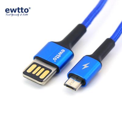 China Multi Function Data Transfer Cable ewtto 3.8A Fast Charging Cable ET-E4088M Double-Sided USB Charging Cable For Most Electrical Products for sale