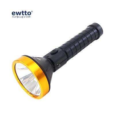 China Powerful ewtto ET-F5974 Lighting Outdoor Fishing Climbing Portable High Power Long Shoot Flashlight With UV Lamp Currency Control Function for sale