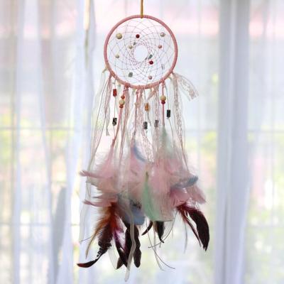 China Indian Dream Catcher America DIY Handwork Making Ornament Home Craft Supply Do It Yourself Kit For Girls Bedroom Decor for sale