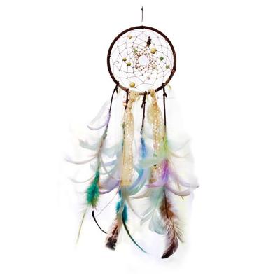 China America's Dream Catcher Pure Natural Feather DIY Making Supplies Semi-Complete Handmade Craft Kits - Brilliant Ocean for sale