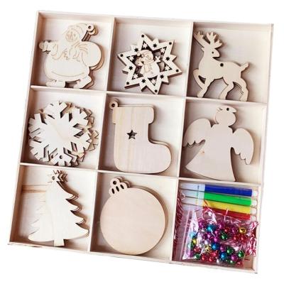 China Handwork Custom Design Plywood Christmas Tree Decorating Ornaments DIY Craft Supplies Christmas Decoration for sale