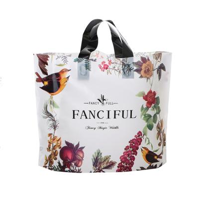 China Hot Selling High Quality Eco-Friendly Handled Biodegradable Plastic Shopping Bag With Handle for sale