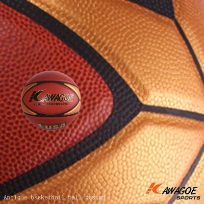 China Antique Leather Basketball Ball Design for sale