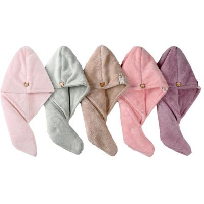 China Free Sample QUICK DRY With Shipping Microfiber Towel Double Layer Quick Drying Hair Towel for sale