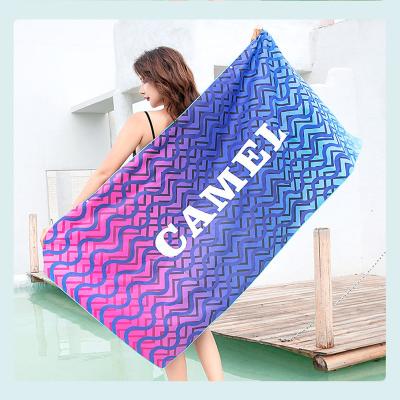 China Digital Printing Beach Towel Hypoallergenic Wholesale Microfiber Beach Towel for sale