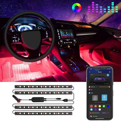 China Auto Ambient Light Vehicle Decoration Accessories Strips Car Lighting Led Strips Car Interior SC-AUTO-RGB-IC-12 for sale