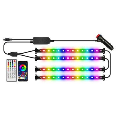 China High End Car Accessories DJ Interior Neon Colorful Music RGB Multi Color Led Interior Car Atmosphere Lamp For Car Decoration SC-AUTO-RGB-IC-12 for sale