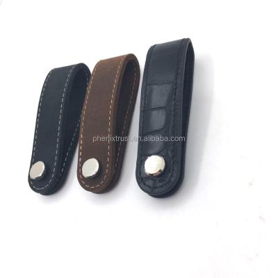 China Genuine Leather Low MOQ Stock Vintage Genuine Leather Smart Key Organizer Key Holder for sale