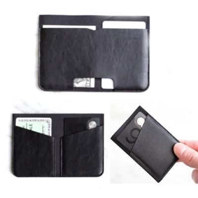 China New and smart hot sale fold leather wallet vegan wallet animal free minimalist passport wallet for sale