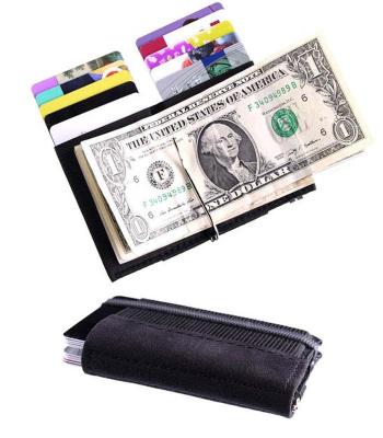 China Slim Minimalist Money Wallet Card Holder Elastic Band Multifunctional Amazon Clip for sale