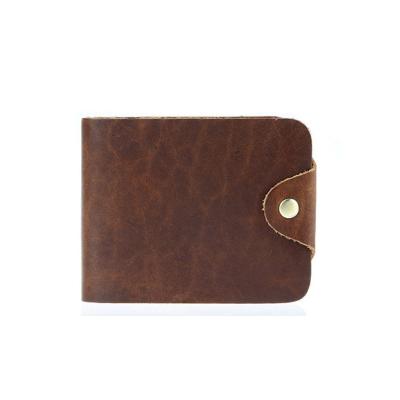 China New Design RFID Top Grain Cowhide Leather Wallet Card Holder Wallet for sale