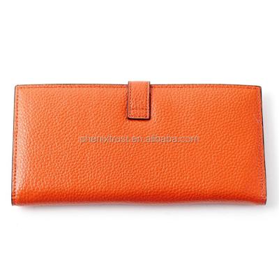 China Latest Design RFID Fancy Brand High End Leather Long Wallet Women for sale