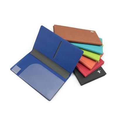 China Genuine Leather Best Price Men Saffiano PU Travel Wallet Colored Leather Passport Holders for sale