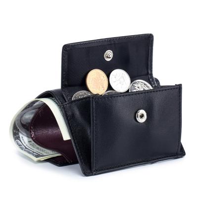 China 2021 Japanese Style Men's Wallet RRFID Short Wallet Amazon Coin RFID Men's Wallet Ultra-thin Pocket Leather Border Purse for sale